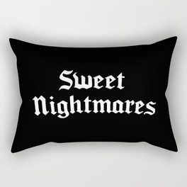 Sweet Nightmares Gothic Quote Rectangular Pillow