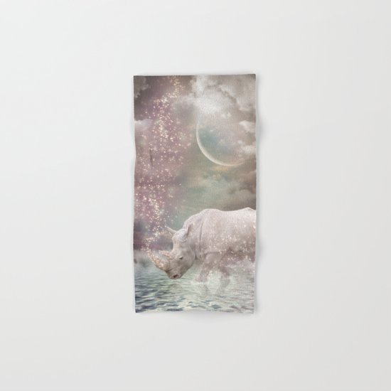 The Most Beautiful Have Known Defeat, Suffering, Struggle... (Rhino Dreams) Hand & Bath Towel