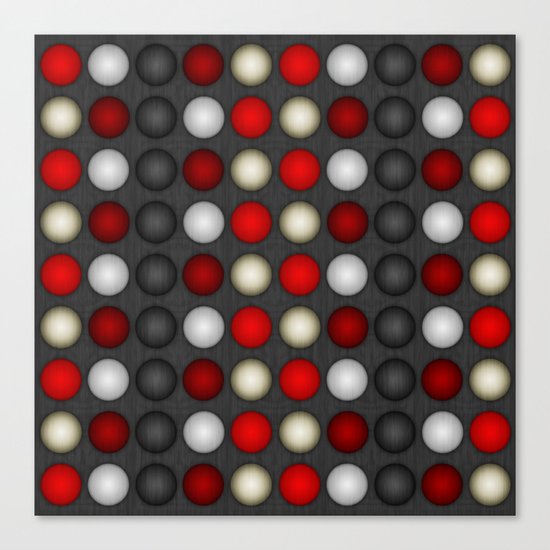Dark Romance Polka Canvas Print
