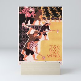 Vietnamese Poster: Land is Gold Mini Art Print