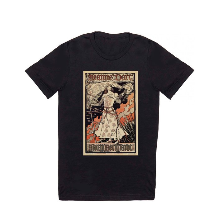 Sarah Bernhardt as Joan of Arc vintage theatre ad T Shirt