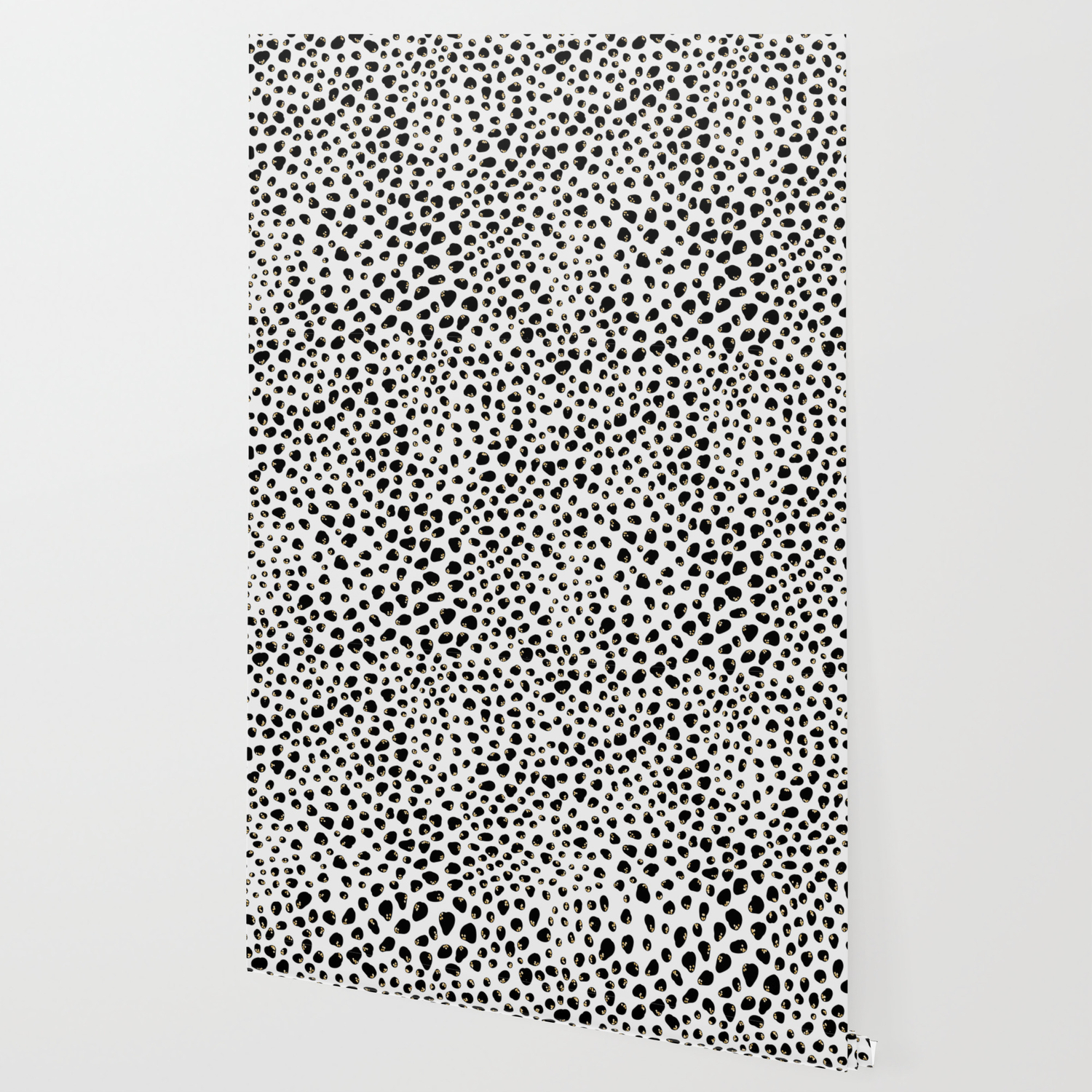 Gold And Black Animal Print Wallpaper By Matise Society6