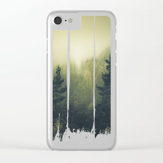 Forests never sleep Clear iPhone Case