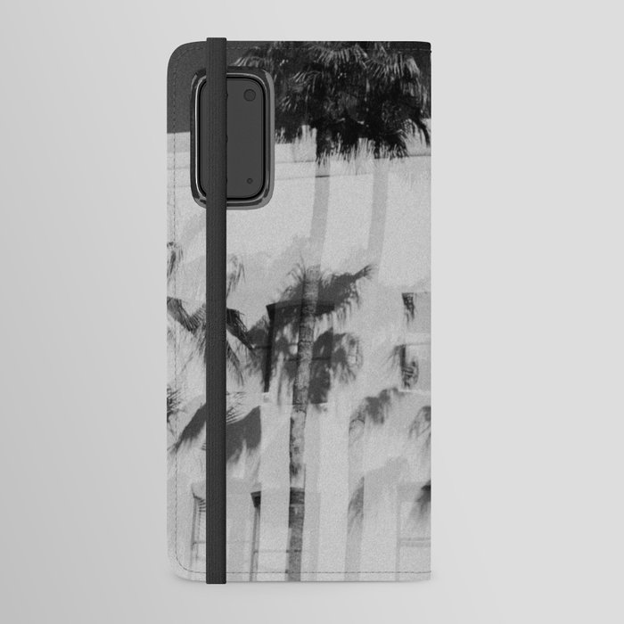 Black and White Palms Android Wallet Case