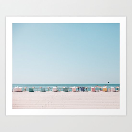 Beach Huts Art Print