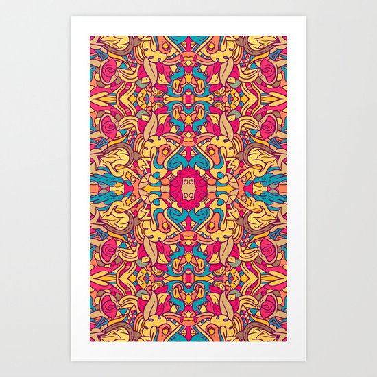 Eye Of The Beast Pattern Art Print