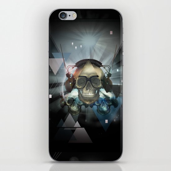 Pyramid skulls iPhone & iPod Skin