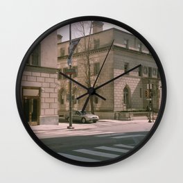 Philadelphia, Rittenhouse Wall Clock | Landscape, Color, Film, Photo, Philadelphia 