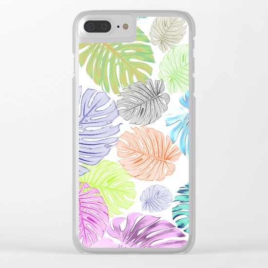 Tropical abstract Clear iPhone Case