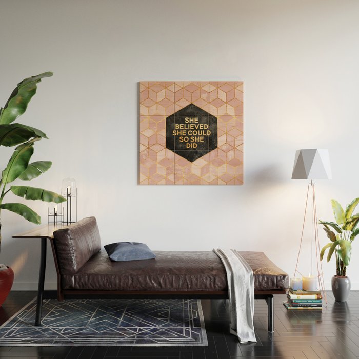 She Believed Could So Did Wood Wall Art By She Believed Could So Did Wood Wall Art