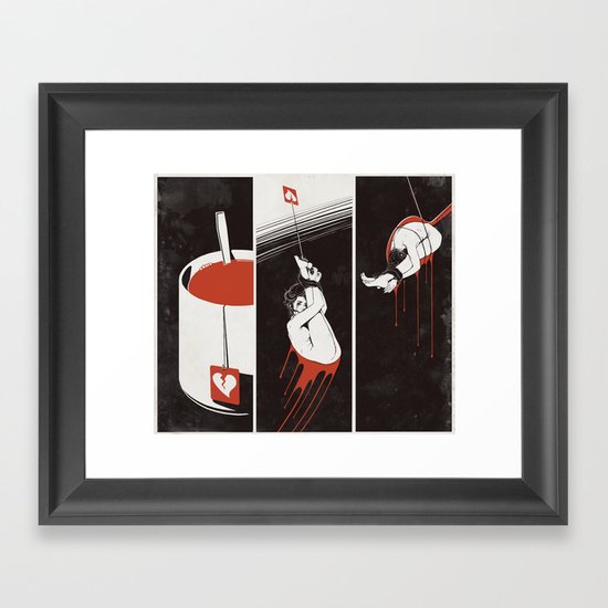 Lust Drop Framed Art Print