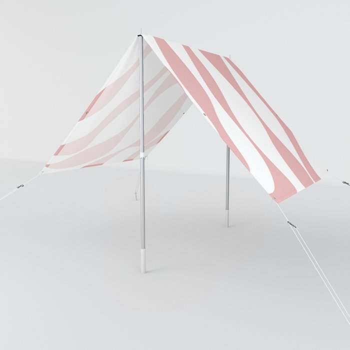 Ebb and Flow 4 - Pink and White Sun Shade
