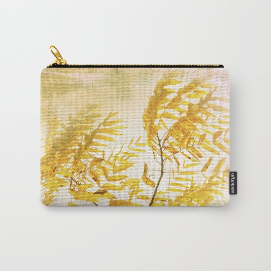 Yellow Branch Carry-All Pouch