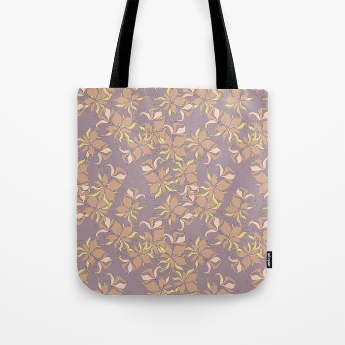 Flower. Delicate floral pattern with graceful twigs. floral print. Tote Bag