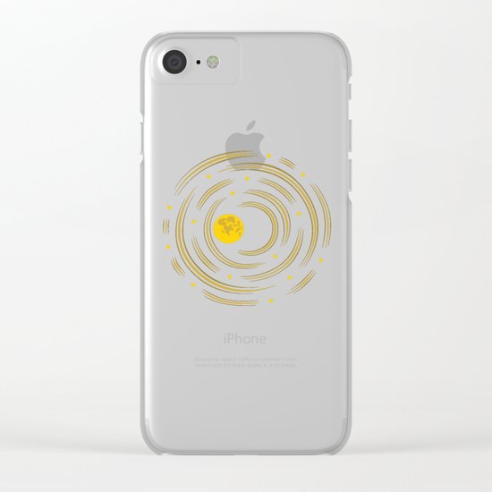 Moon And Stars Dream Clear iPhone Case