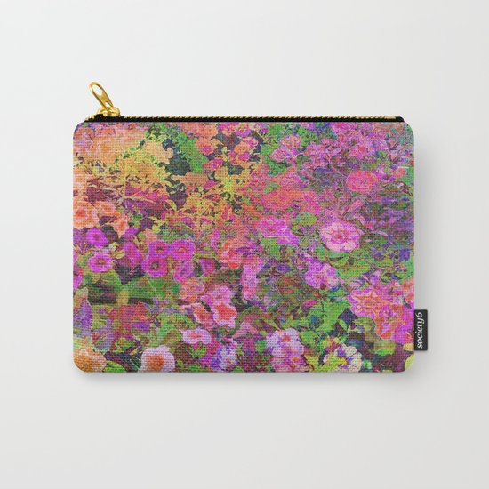 Rainbow Floral Landscape Carry-All Pouch