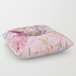 Pink and Purple Gold Metallic Pattern  Floor Pillow