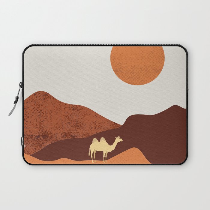 a lost camel in the desert Laptop Sleeve