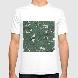 Modern Green foliage plant Botanical design T Shirt