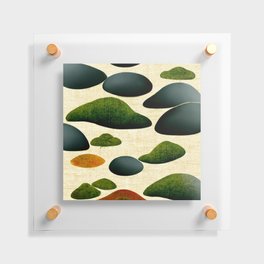 Minimalistic Abstract Tree Tops Illustration I Floating Acrylic Print