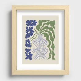 Dropping leaf plant  Recessed Framed Print
