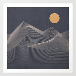 Abstract Mountains 2 Art Print