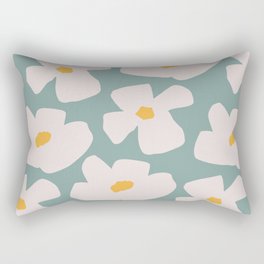 pudgy daffodils | modern abstract flower Rectangular Pillow