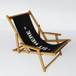 "TEXT HERE" 3 Sling Chair
