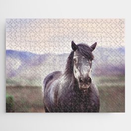 Wild & Free x Montana Horse Photography Jigsaw Puzzle