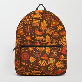 Seamless African Tribal Pattern Backpack