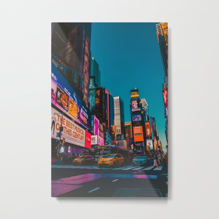 City Lights NYC (Color) Metal Print