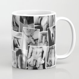 Penis collage B&W Coffee Mug