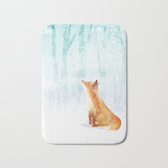 Winter Fox Bath Mat
