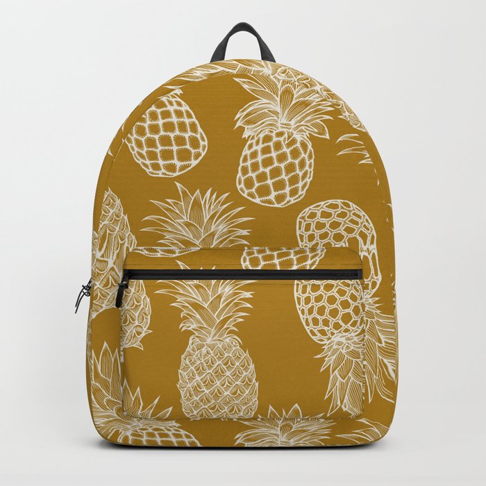 Fresh Pineapples Yellow & White Backpack