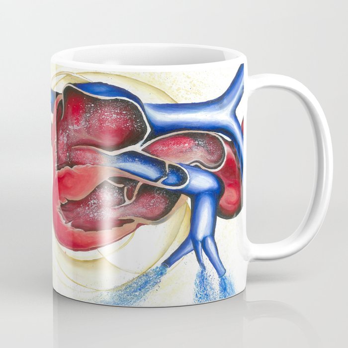Anatomical Heart, Abstract blood Coffee Mug