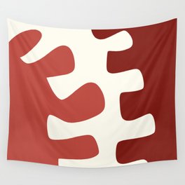Abstract minimal plant color block 3 Wall Tapestry