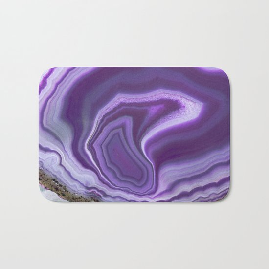 Purple colored agate Bath Mat