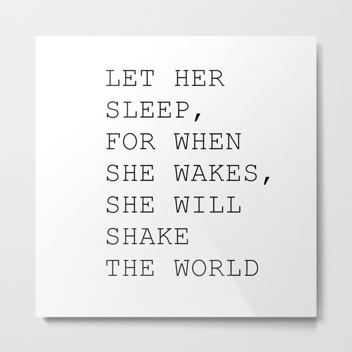 Let her sleep Metal Print