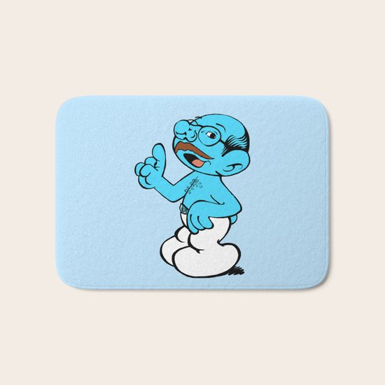 Tobias Smurf Bath Mat