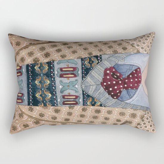 Pattern Dapperness Rectangular Pillow