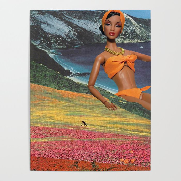 Orange Bikini Doll Poster