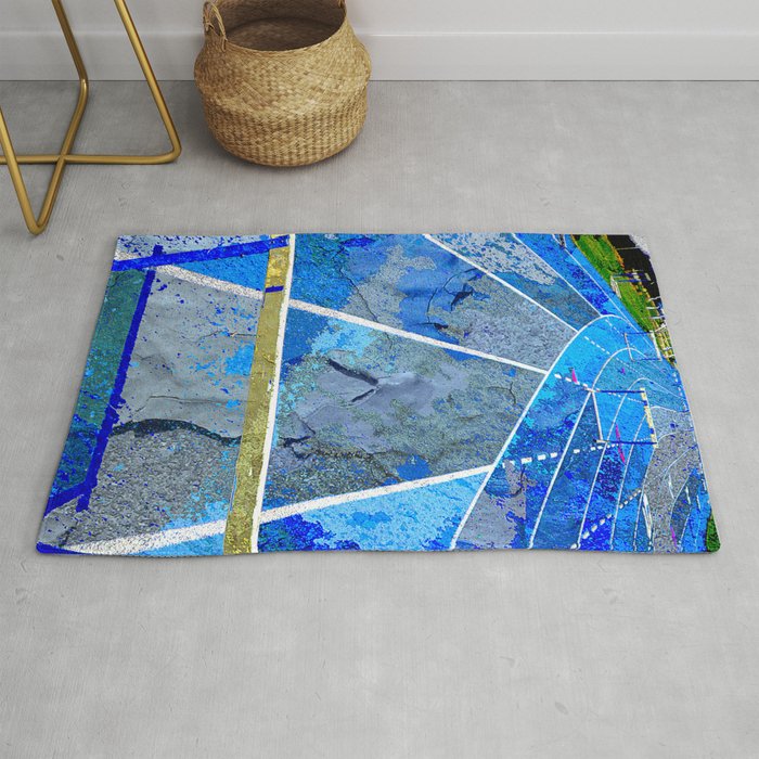 Track And Field Art Rug