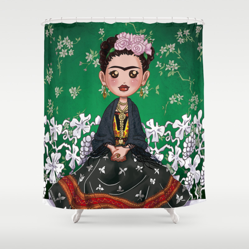 Frida Kahlo Vogue Inspired Shower Curtain By Monigotadas Society6
