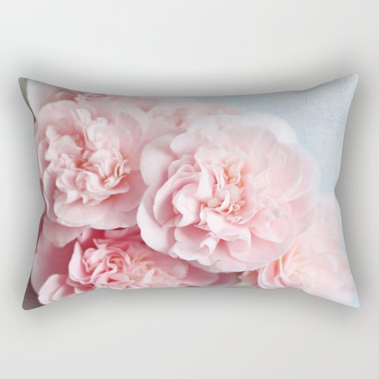 pink camellia Rectangular Pillow