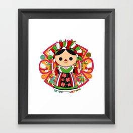 Maria 5 (Mexican Doll) Framed Art Print