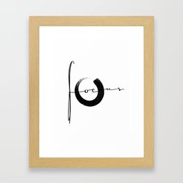 focus Framed Art Print