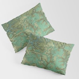 geology is cool; map#2 Pillow Sham