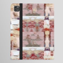Summer in the City - abstract handmade oil painting in beautiful warm pastel colors iPad Folio Case