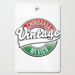 Chihuahua mexico vitnage style logo. Cutting Board