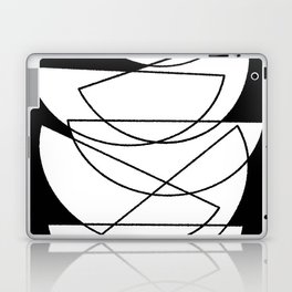 Abstract Organic Shapes Monochrome  Laptop Skin